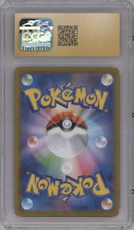 Charizard from the 2021 Pokemon SWSH JPN set graded by CSG and given an overall grade of 10.