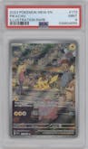 Pikachu from the 2023 Pokemon SV set graded by PSA and given an overall grade of 9.