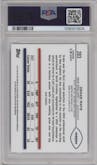 Drake Maye from the 2024 Topps Chrome set graded by PSA and given an overall grade of 10.