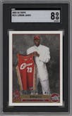 LeBron James from the 2003-04 Topps set graded by SGC and given an overall grade of 8.