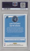 Anthony Edwards from the 2020-21 Panini Donruss Optic set graded by PSA and given an overall grade of 10.