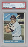 Harmon Killebrew from the 1966 Topps set graded by PSA and given an overall grade of 6.