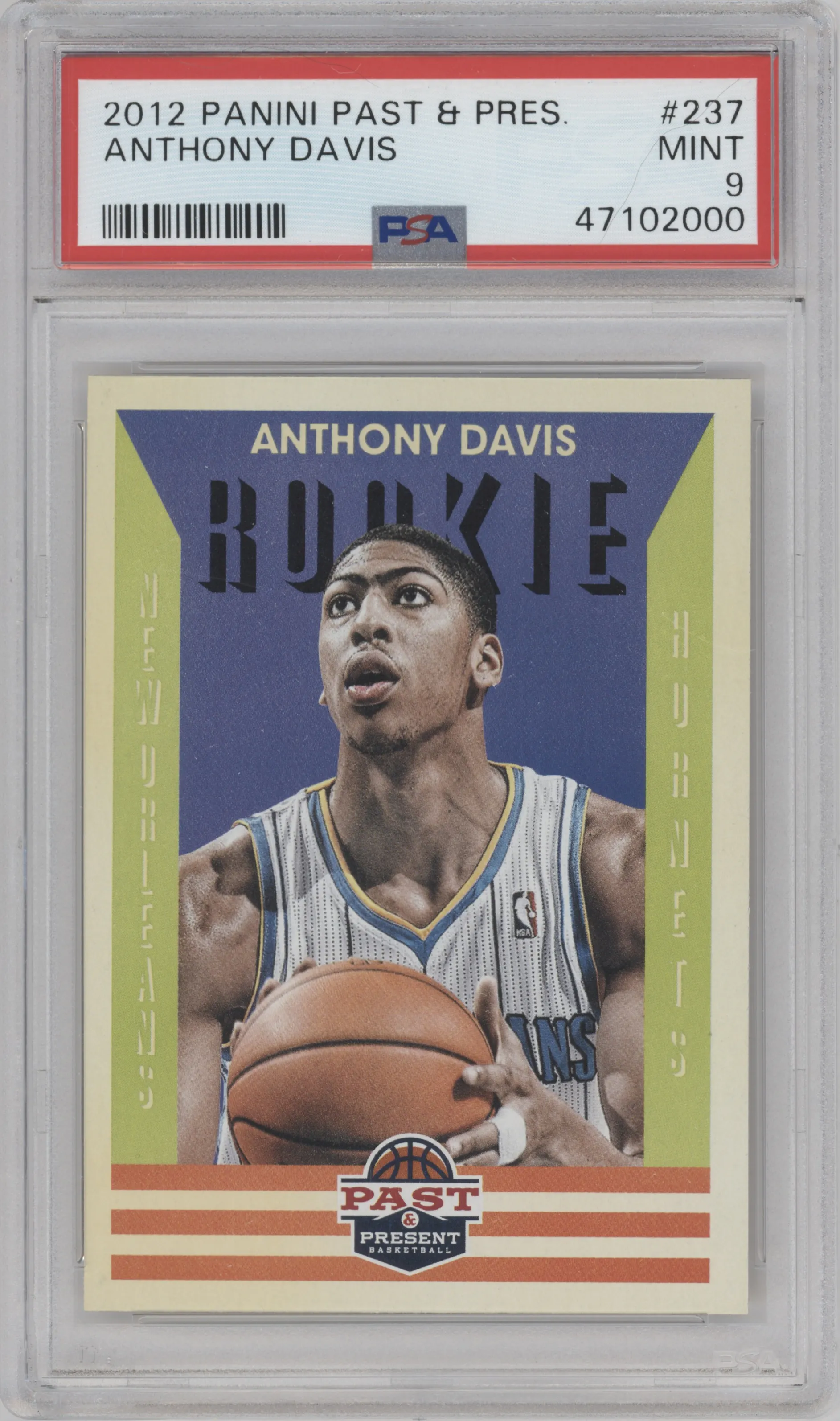 2012 Panini Past & Present Anthony Davis #237 PSA 9