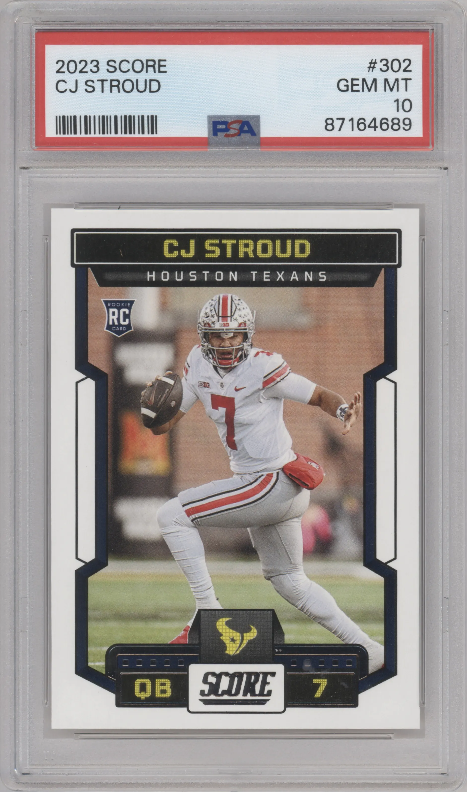 2023 Panini Score CJ Stroud PSA 10