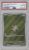 Slakoth from the 2024 Pokemon SV set graded by PSA and given an overall grade of 10.