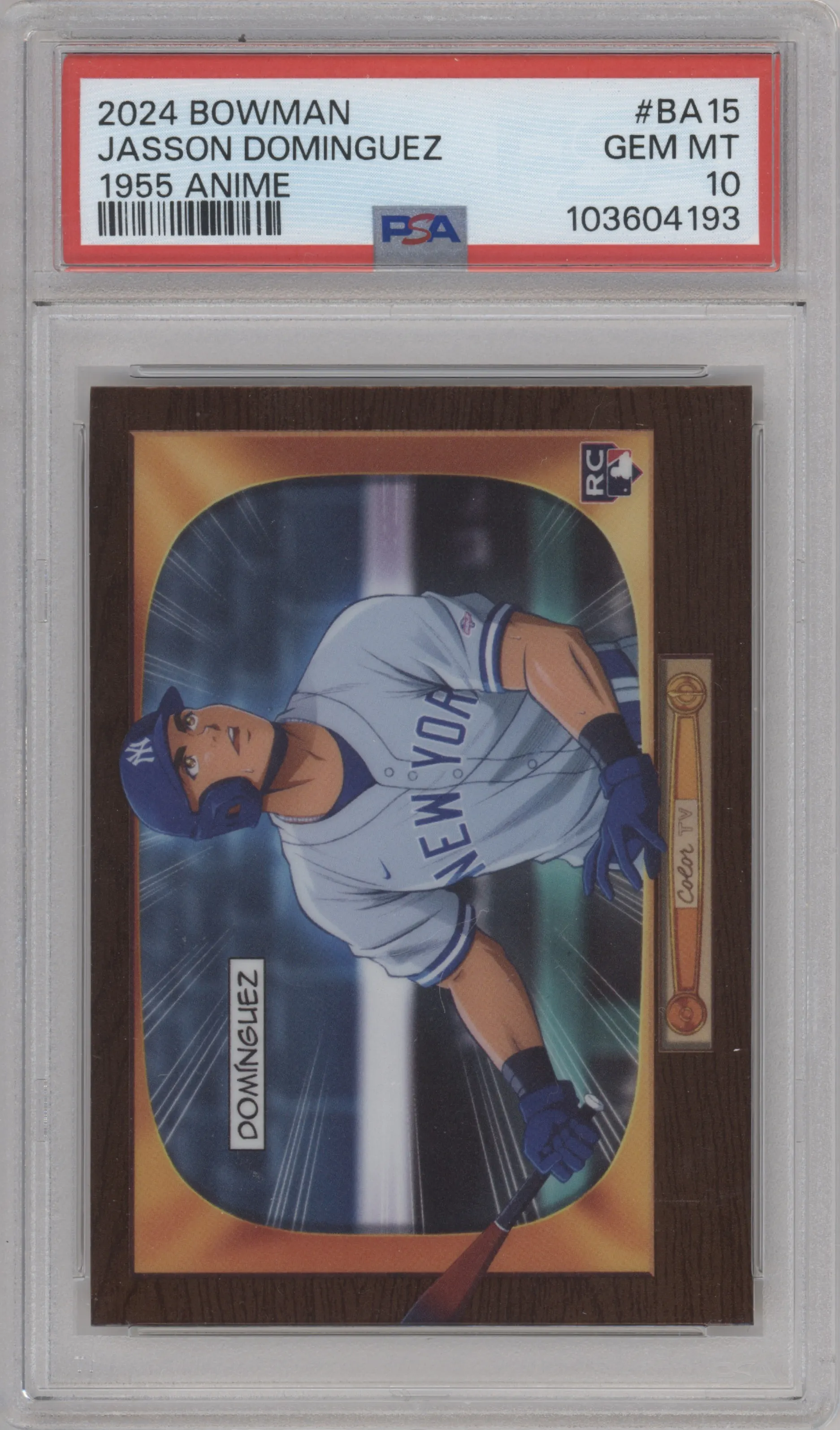 2024 Bowman '55 Anime Jasson Dominguez PSA 10