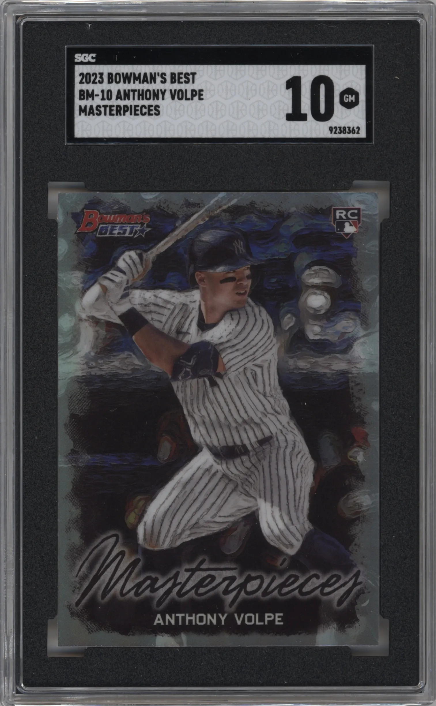 2023 Bowman's Best Masterpieces Anthony Volpe SGC 10