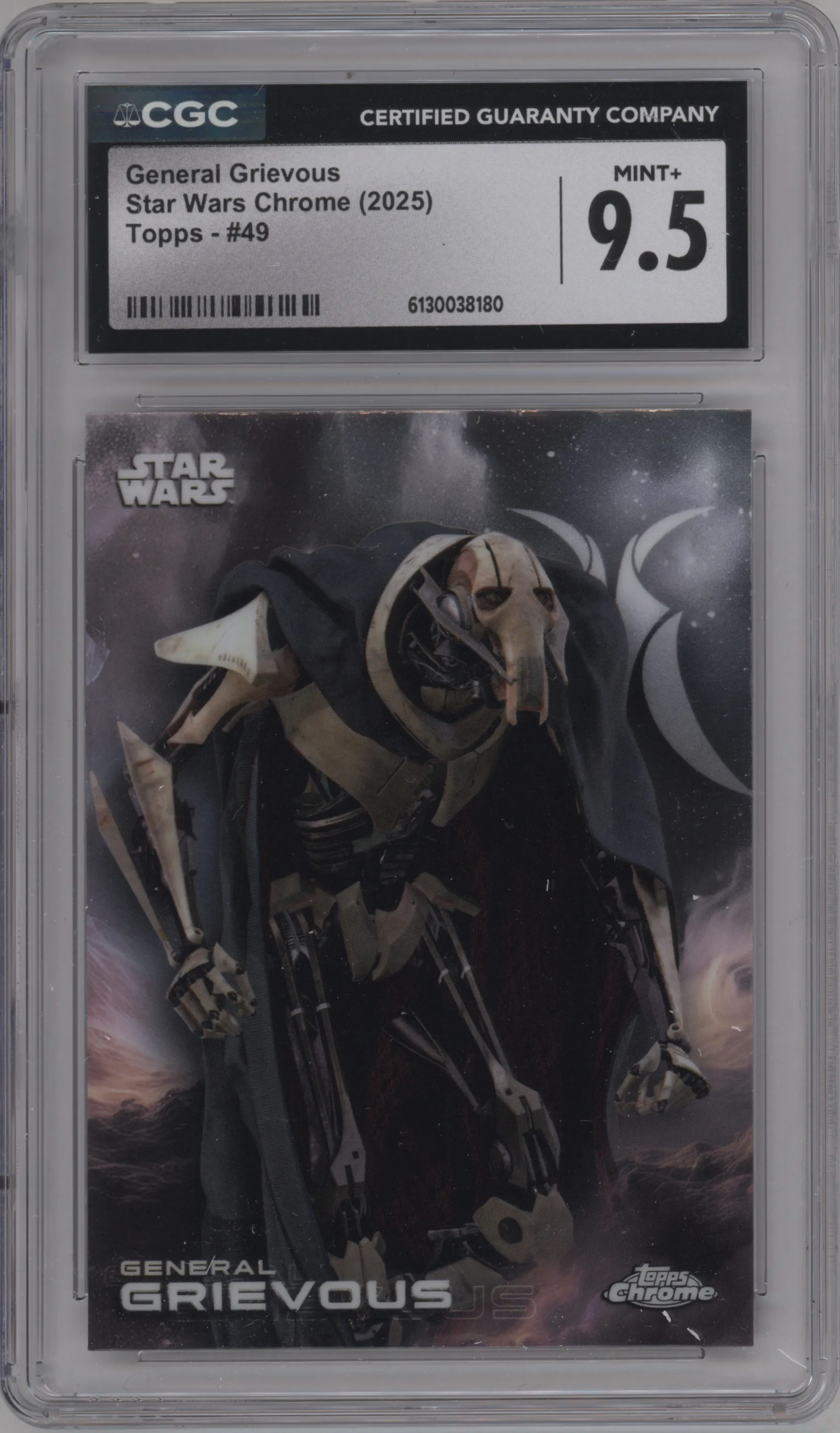 2025 Topps Chrome Star Wars General Grievous CGC 9.5