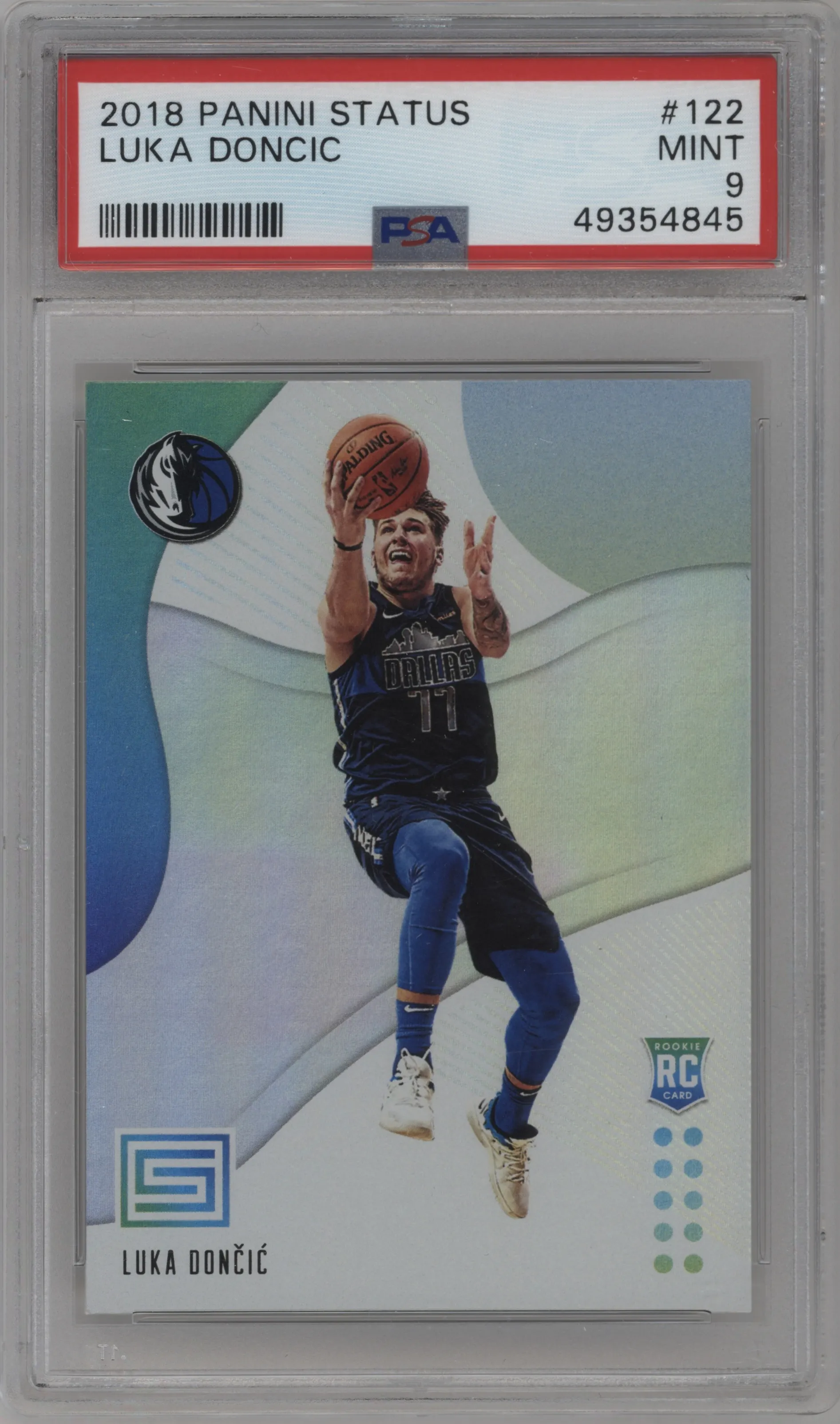 2018 Panini Status Rookies 1 Luka Doncic PSA 9