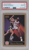 Dennis Rodman from the 1990-91 SkyBox  set graded by PSA and given an overall grade of 10.