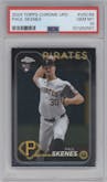 Paul Skenes from the 2024 Topps Chrome Update set graded by PSA and given an overall grade of 10.
