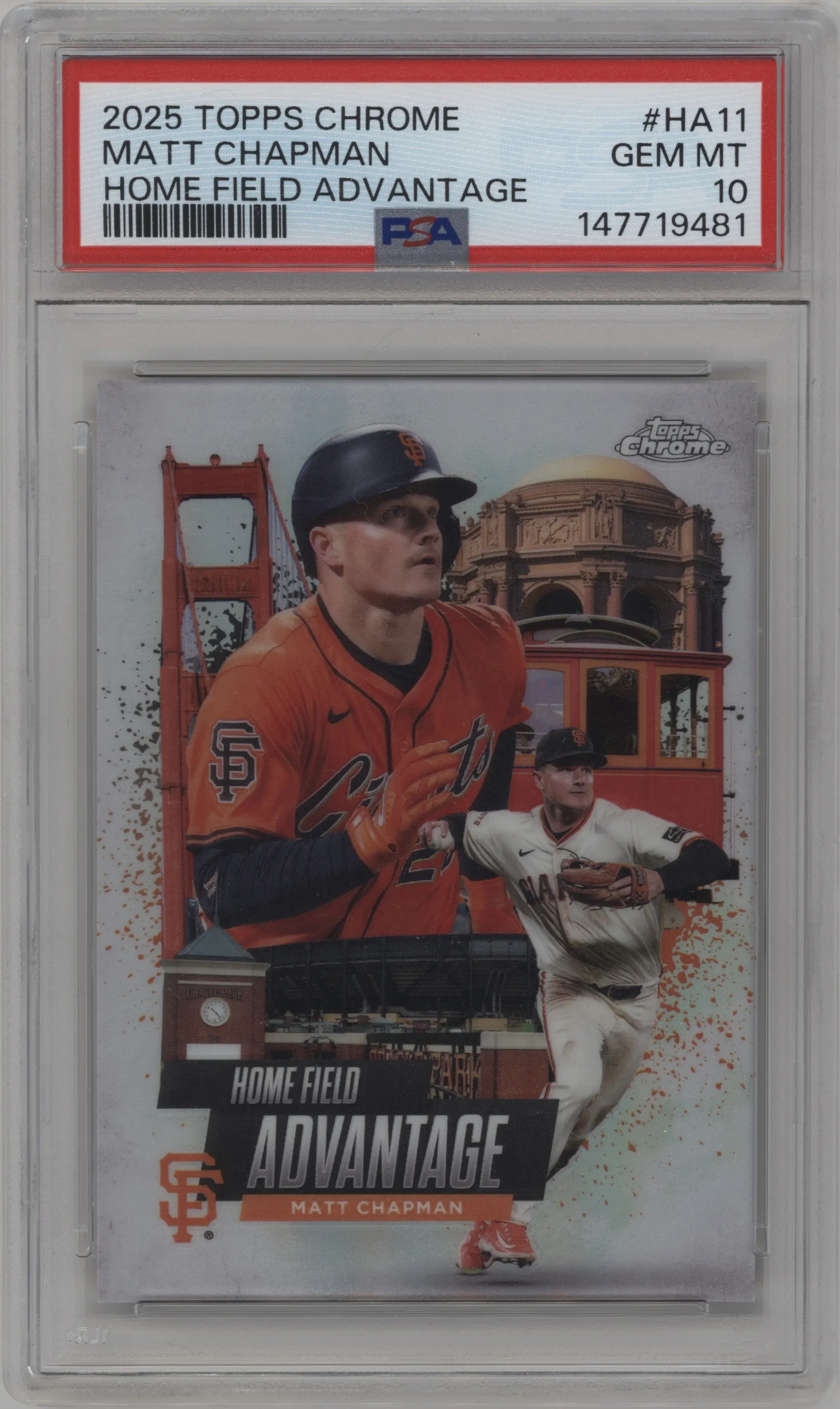 2025 Topps Chrome Home Field Advantage Matt Chapman #HA-11 PSA 10
