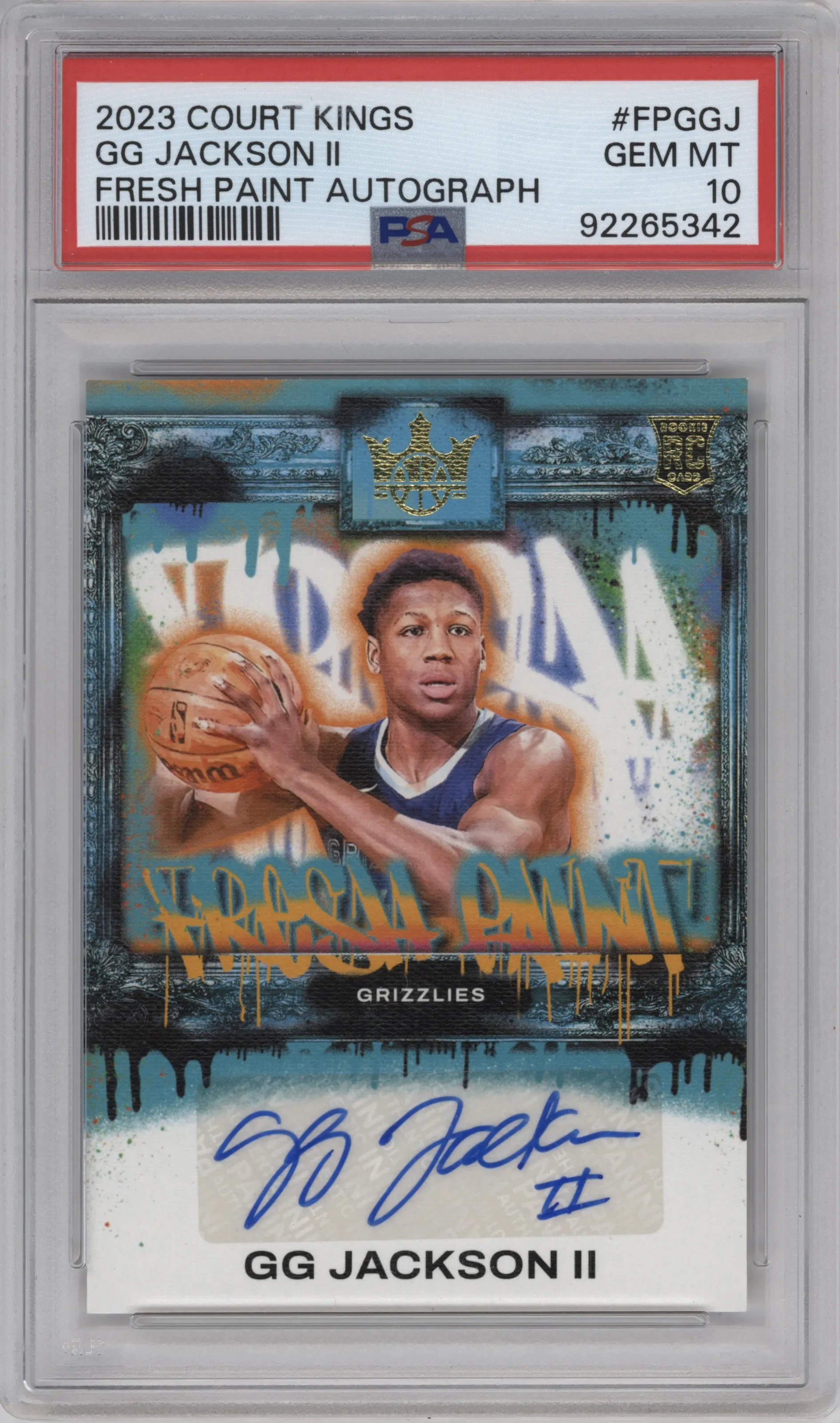 2023 Panini Court Kings Fresh Paint GG Jackson II #FP-GGJ PSA 10