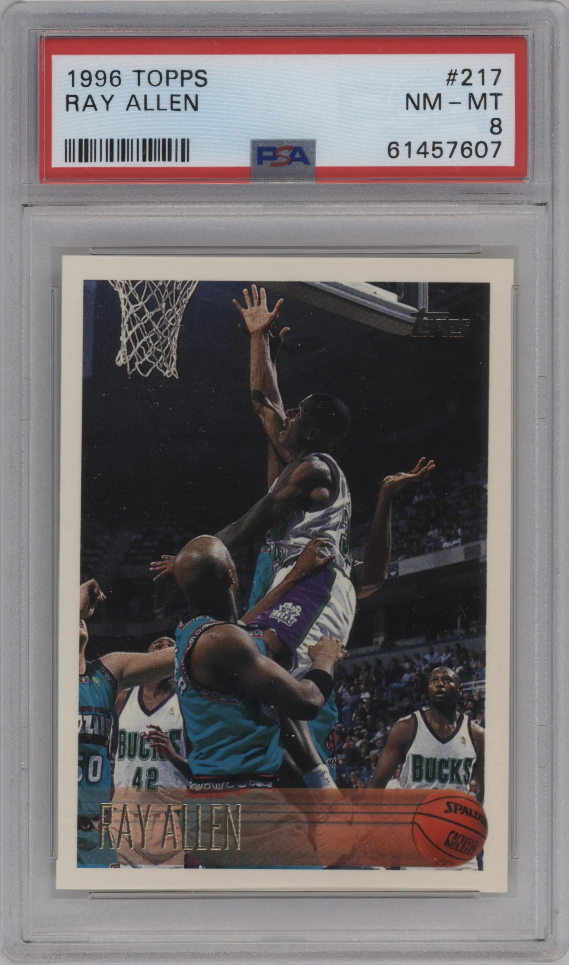 1996 Topps Ray Allen PSA 8