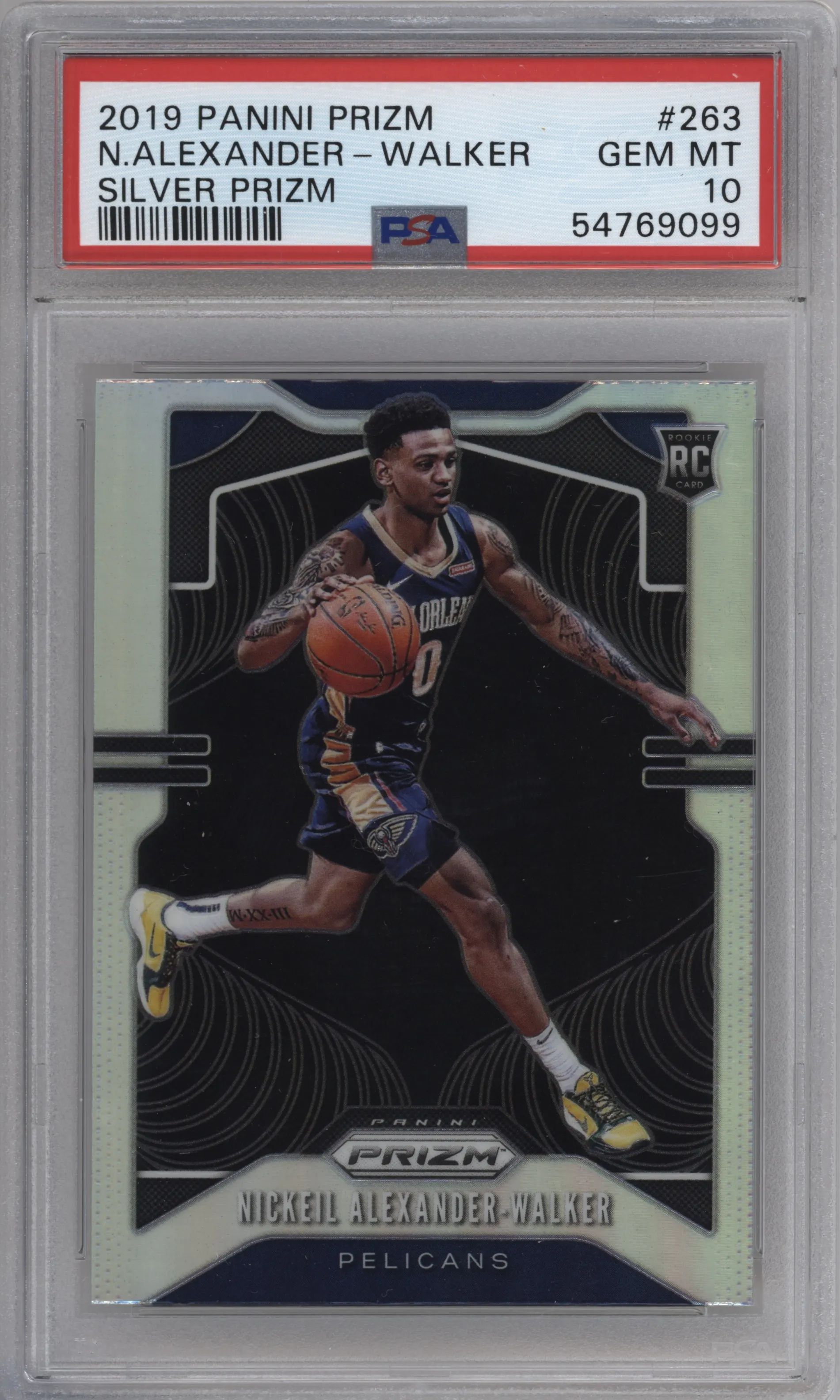 2019 Panini Prizm Nickeil Alexander-Walker Silver Prizm #263 PSA 10