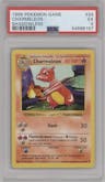 Charmeleon from the 1999 Pokemon set graded by PSA and given an overall grade of 5.