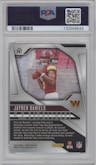 Jayden Daniels from the 2024 Panini Prizm set graded by PSA and given an overall grade of 10.