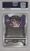 Rui Hachimura from the 2023-24 Panini Prizm set featuring a White Ice Prizm parallel graded by PSA and given an overall grade of 9.