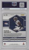 Patrick Surtain II from the 2021 Panini Mosaic set featuring a Genesis parallel graded by PSA and given an overall grade of 10.
