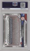 Gleyber Torres from the 2018 Bowman Chrome set graded by PSA and given an overall grade of 10.