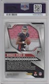 Michael Penix Jr. from the 2024 Panini Prizm set featuring a Red White Blue Prizm parallel graded by PSA and given an overall grade of 9.