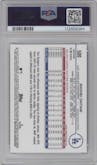 Shohei Ohtani from the 2024 Topps Chrome Sapphire set graded by PSA and given an overall grade of 9.