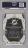 Tyreek Hill from the 2022 Panini Select set featuring a Die-Cut Black/Green parallel graded by PSA and given an overall grade of 10.
