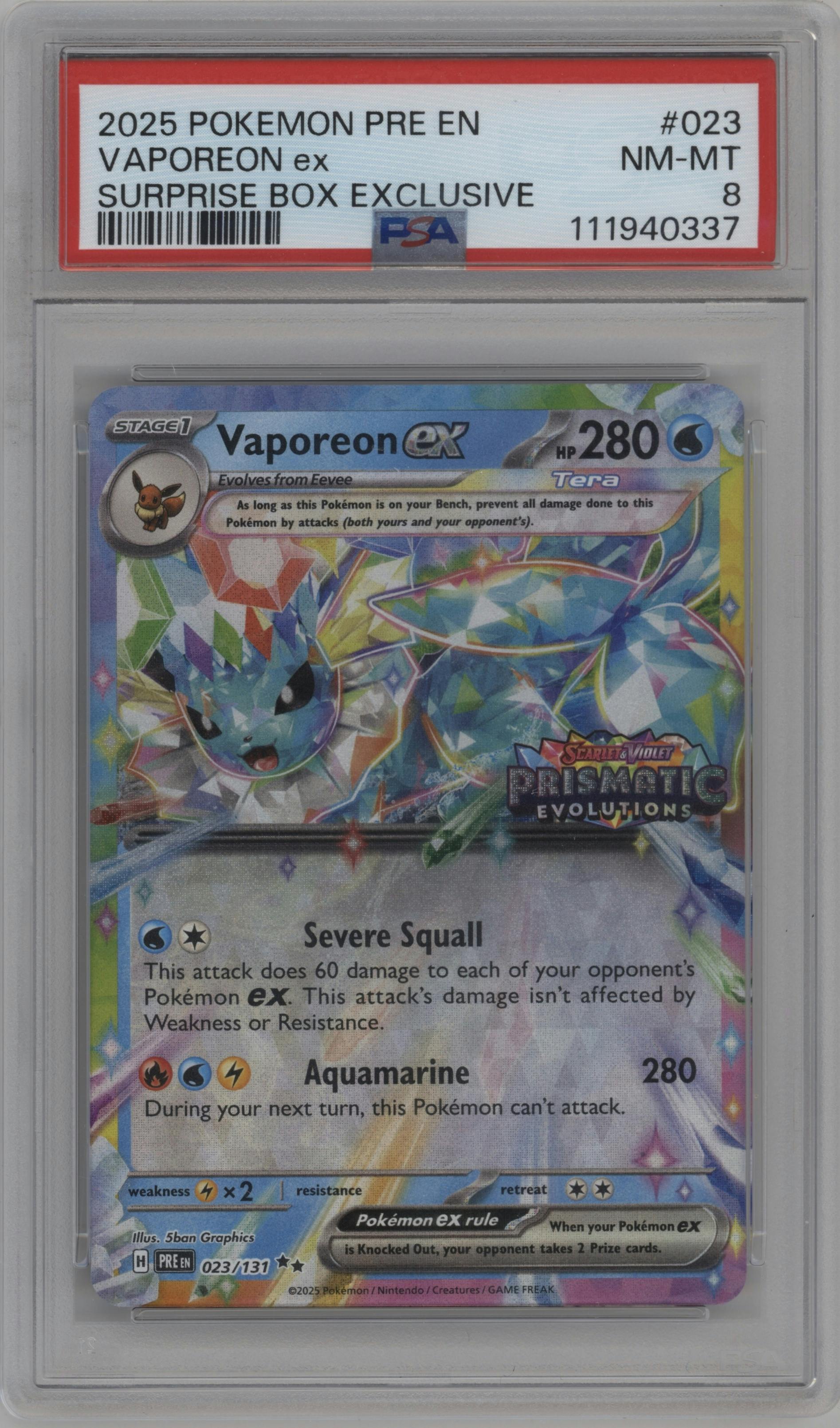 Vaporeon ex