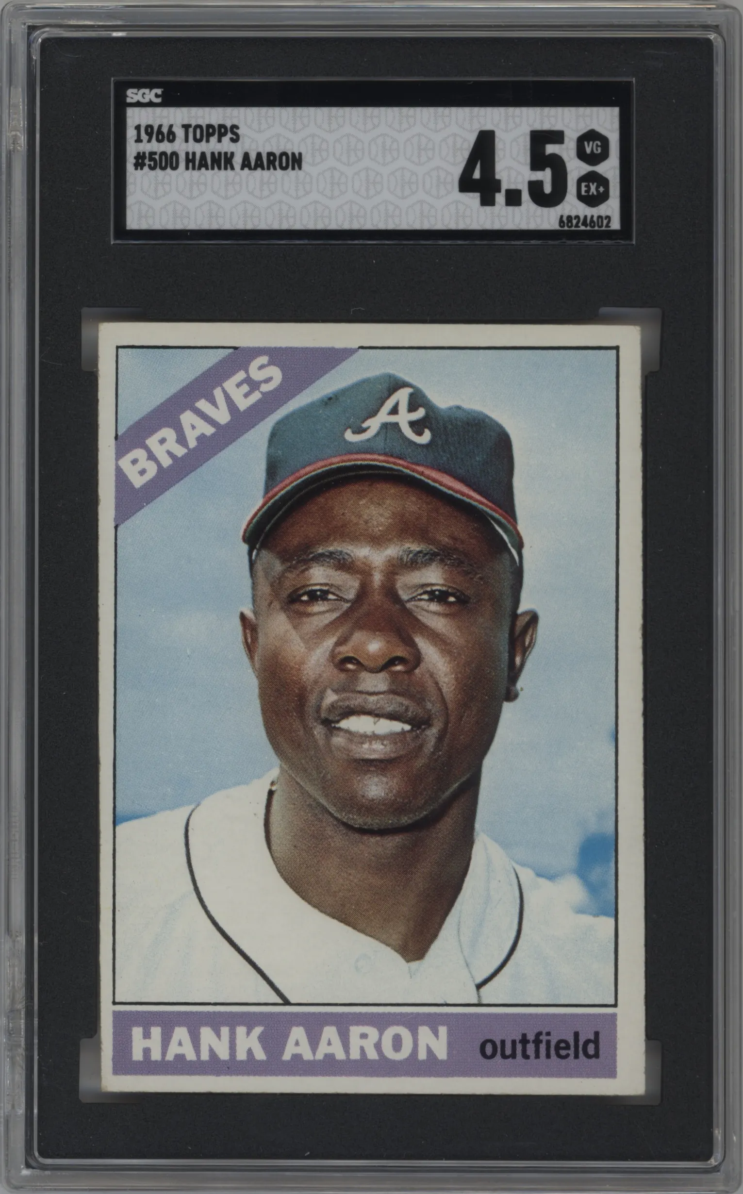 1966 Topps Hank Aaron #500 SGC 4.5