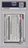 Spencer Schwellenbach from the 2021 Bowman Draft set graded by PSA and given an overall grade of 9.