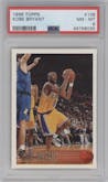 Kobe Bryant  from the 1996-97 Topps set graded by PSA and given an overall grade of 8.
