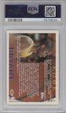 Kobe Bryant  from the 1996-97 Topps set graded by PSA and given an overall grade of 8.