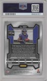 Zay Flowers from the 2023 Panini Prizm set featuring a No Huddle parallel graded by PSA and given an overall grade of 9.