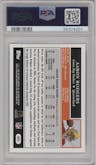 Aaron Rodgers from the 2005 Topps set graded by PSA and given an overall grade of 9.