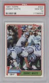 Danny White from the 1981 Topps  set graded by PSA and given an overall grade of 10.