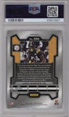 Joey Porter Jr. from the 2023 Panini Prizm set featuring a Purple Prizm parallel graded by PSA and given an overall grade of 10.