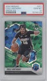 Cole Anthony from the 2020-21 Panini Mosaic set featuring a Green Ice parallel graded by PSA and given an overall grade of 10.