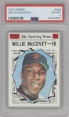 Willie McCovey from the 1970 Topps set graded by PSA and given an overall grade of 6.