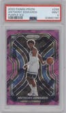 Anthony Edwards from the 2020-21 Panini Prizm set featuring a Purple Ice parallel graded by PSA and given an overall grade of 9.