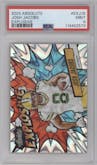 Josh Jacobs from the 2024 Panini Absolute set graded by PSA and given an overall grade of 9.