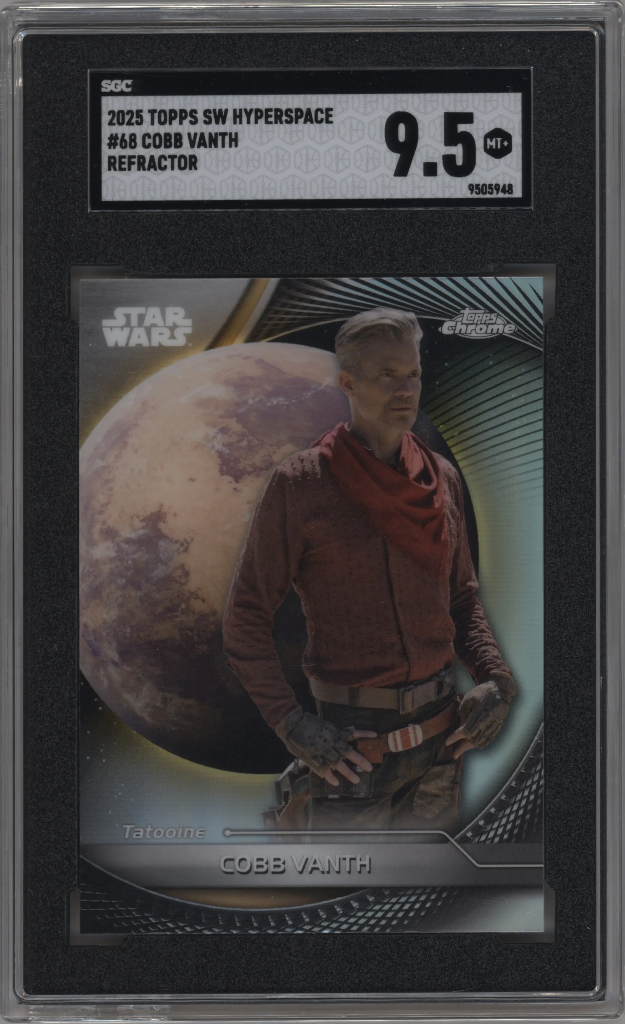 2025 Topps Star Wars Hyperspace Cobb Vanth Refractor SGC 9.5