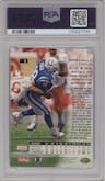 Marshall Faulk from the 1994 SP set featuring a Foil parallel graded by PSA and given an overall grade of 9.