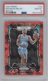 Brandon Miller from the 2023-24 Panini Prizm set featuring a Red Ice parallel graded by PSA and given an overall grade of 10.