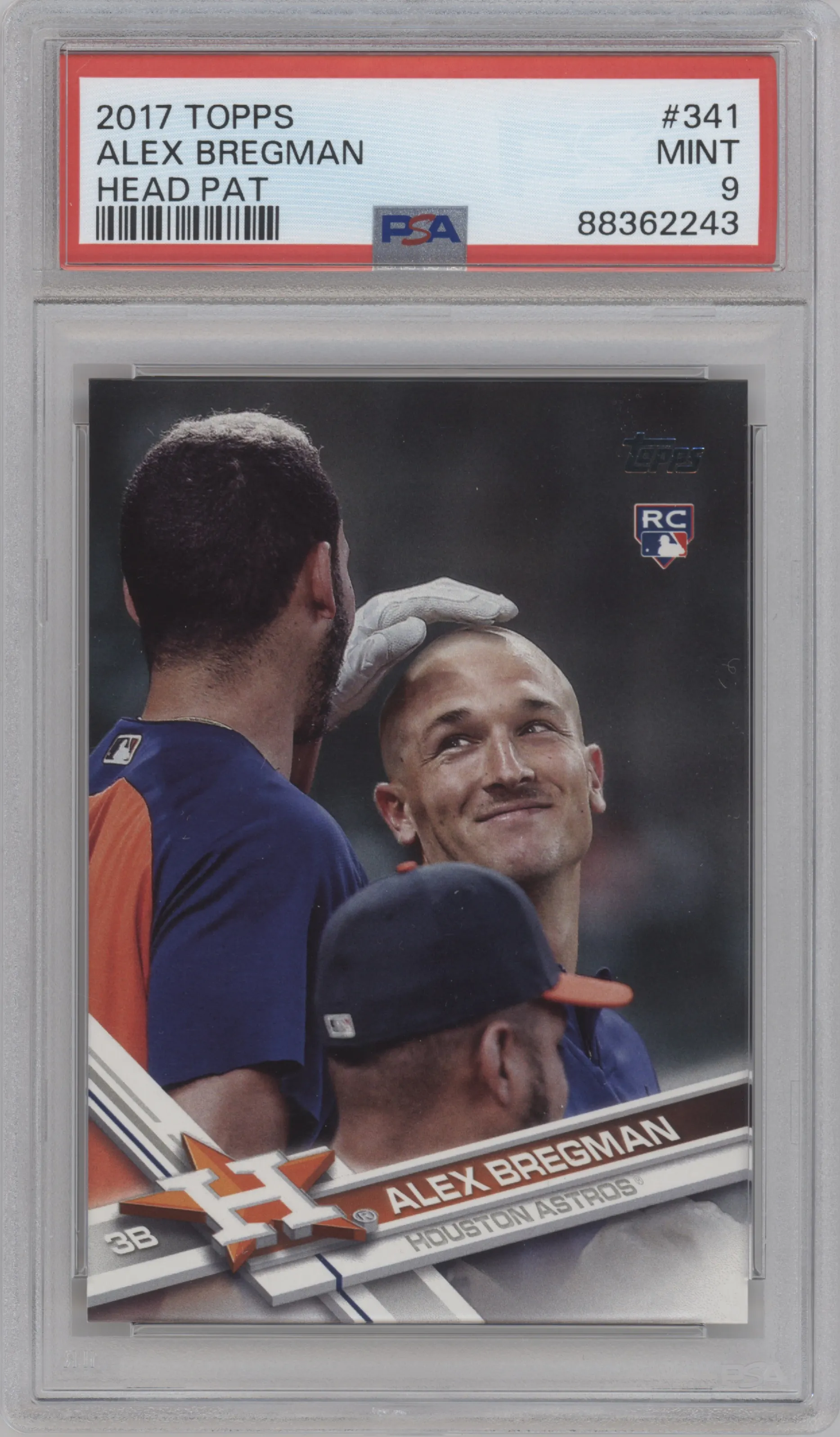 2017 Topps Series 1 SP Alex Bregman #341 PSA 9