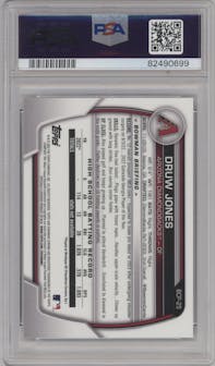 Druw Jones from the 2023 Bowman Mega Box set graded by PSA and given an overall grade of 10.