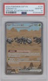 Durant ex from the 2024 Pokemon SV set graded by PSA and given an overall grade of 10.