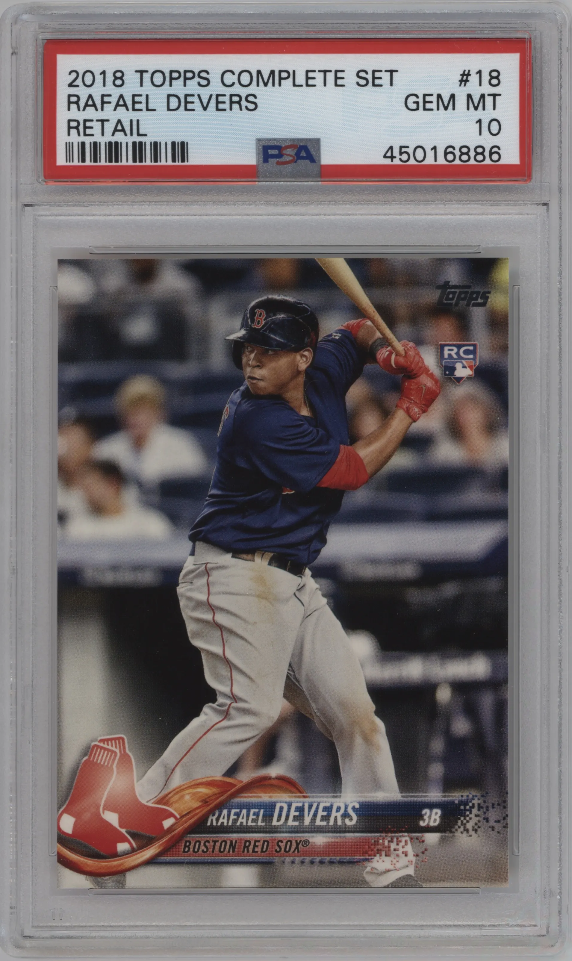 2018 Topps Complete Set Variation Rafael Devers PSA 10