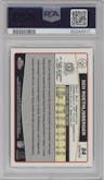 Ben Roethlisberger from the 2006 Topps Chrome set featuring a Refractor parallel graded by PSA and given an overall grade of 9.