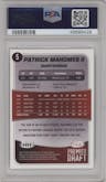 Patrick Mahomes II from the 2017 SAGE Hit Premier Draft High Series set graded by PSA and given an overall grade of 10.