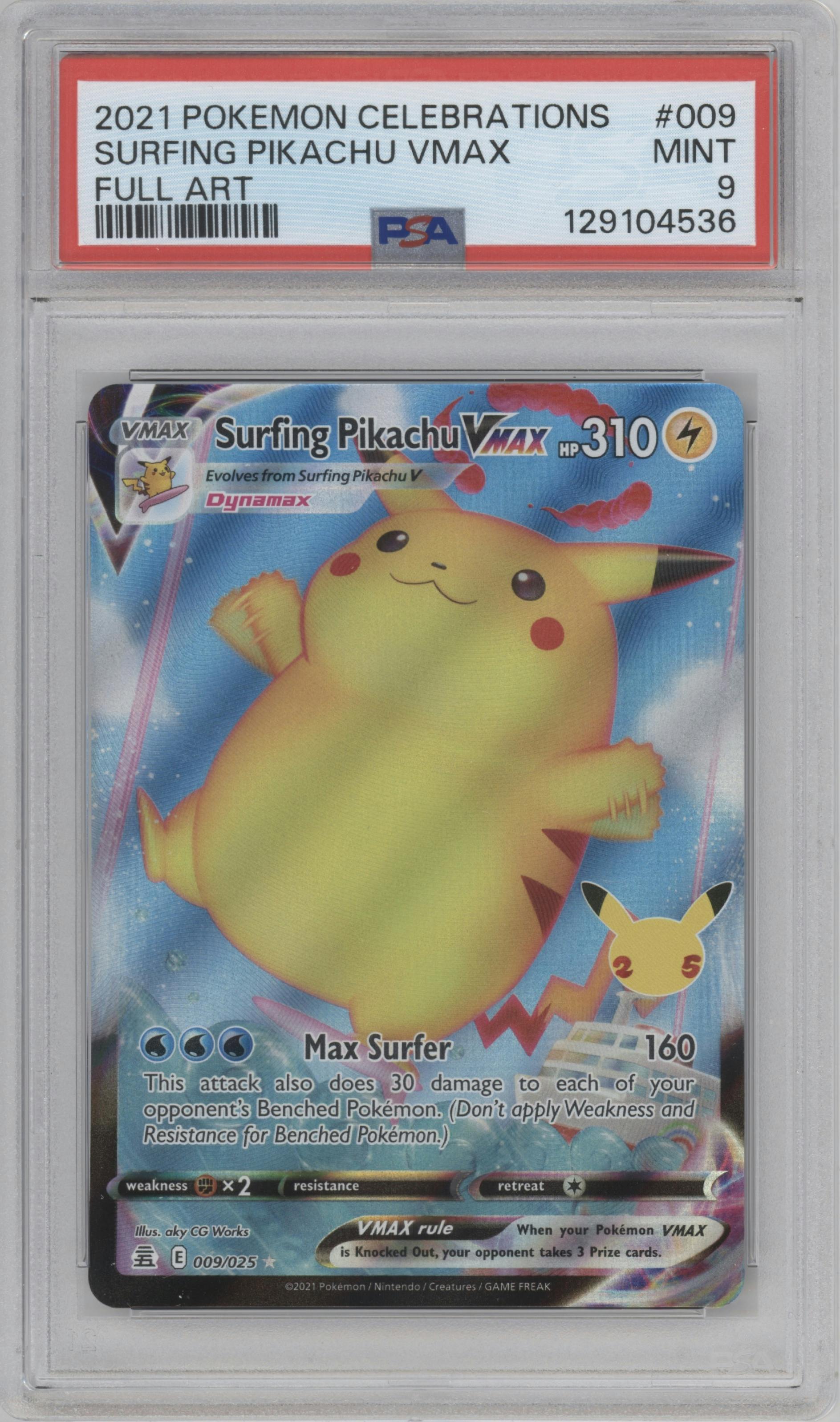 Surfing Pikachu VMAX